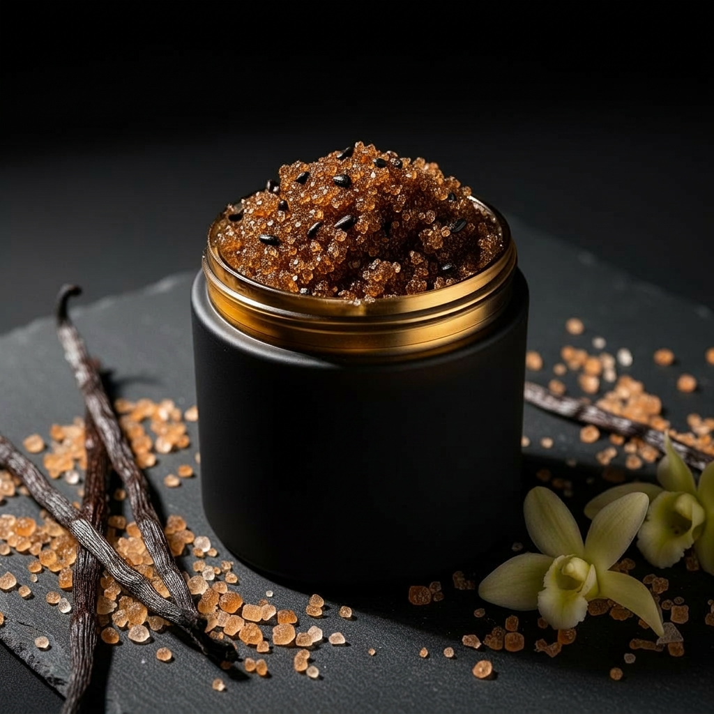 Brown Vanilla Salt Scrub